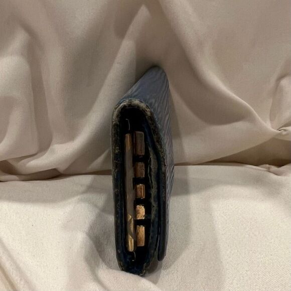 Vintage Louis Vuitton Epi Leather Keyring Case Key Holder Blue VGC - Picture 3 of 10